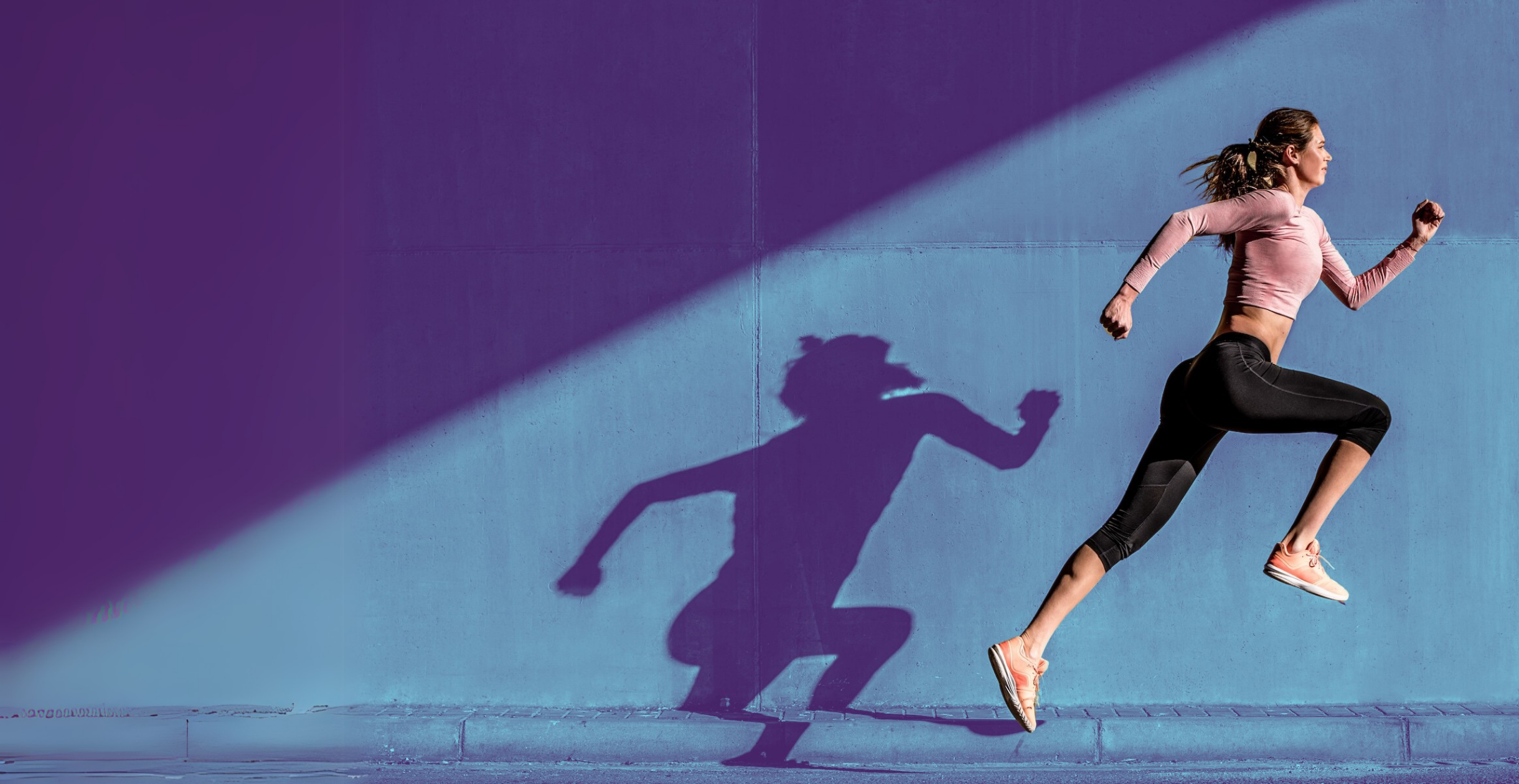 woman not cramping while running