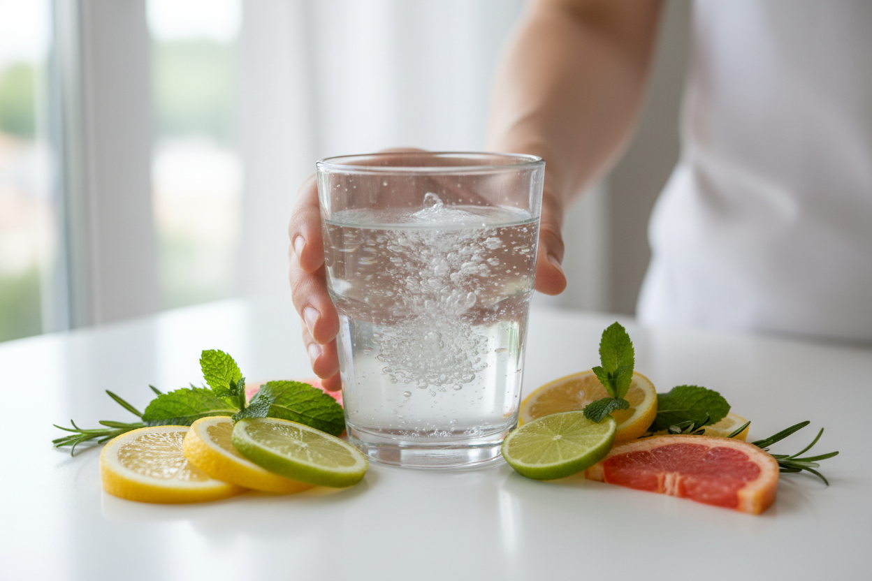 Electrolyte supplement close-up